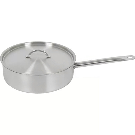 Rondel z pokrywką ze stali nierdzewnej Mega-M 5,5L 28x5,5 cm