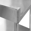 Stół ze stali nierdzewnej przyścienny z półką Mega-M STANDARD S-100 cm G-60 cm H-85 cm N