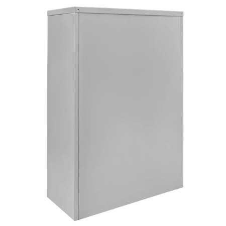 Szafa metalowa na dokumenty Mega-M J-140 szara S-90 cm G-40 cm H-140 cm skręcana N