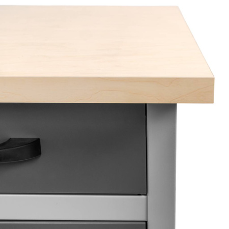 Stół warsztatowy z 15 szufladami Mega-M HANDYMAN S-160 cm G-60 cm H-85 cm grafit