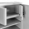 Szafa metalowa na dokumenty ze skarbczykiem Mega-M J-90 szara S-90 cm G-40 cm H-185 cm skręcana N