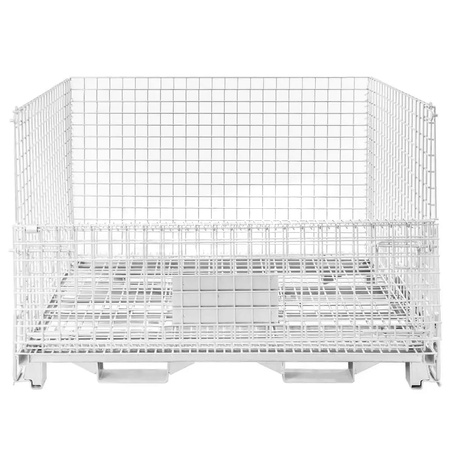 Pojemnik koszowy z uchwytami gitterbox składany 120x100x91 cm skrzyniopaleta siatkowa