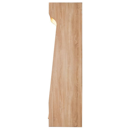 Regał na pieczywo Mega-M T H-200cm L-60cm G-50cm plexi oświetlenie LED dąb sonoma N