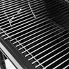 Grill ogrodowy węglowy Mega-M z kominkiem,1x stolik boczny, ruszt chromowany 34,5x23 + 31x23 N