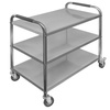 Wózek kelnerski ze stali nierdzewnej 3-półkowy Mega-M STANDARD S-90 cm G-50 cm H-90 cm N