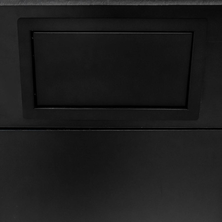 Szafka pod ekspres do kawy tip-on blat slim-line Mega-M L-154 cm G-60 cm H-92 cm czarny