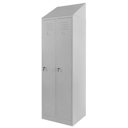 Daszek skośny do szafki BHP 60 Mega-M szary 60x50x20 cm