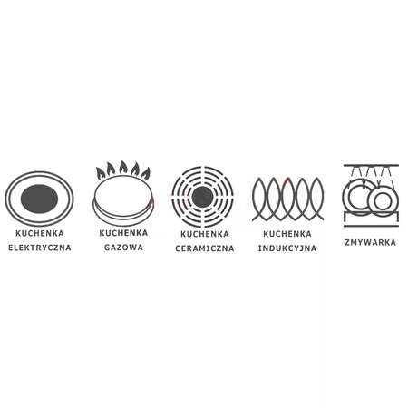 Patelnia nieprzywierająca ze stali nierdzewnej Mega-M ⌀20cm