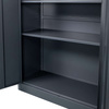 Szafa metalowa na dokumenty Mega-M J-185 grafitowa S-90 cm G-40 cm H-185 cm skręcana N