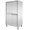 Szafa ze stali nierdzewnej przelotowa dzielona Mega-M S-100 cm G-50 cm H-180 cm N