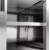 Stół gastronomiczny ze stali nierdzewnej spawany przyścienny z szafką Mega-M 180x70x85 cm