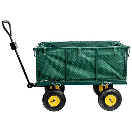 Wózek ogrodowy transportowy składany 102 cm x 52 cm x 105 cm 500kg N
