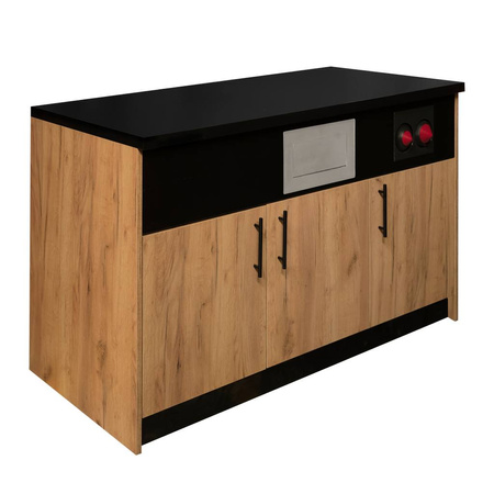 Szafka pod ekspres do kawy Mega-M moduł H-92 cm L-154 cm G-60 cm dąb kraft N
