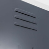 Szafka skrytkowa BHP Mega-M J-80/8 8 drzwiowa szara/ grafitowy front S-80 cm G-50 cm H-180 cm skręcana N