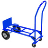 Rozkładany wózek transportowy 2w1 magazynowy młynarka taczkowy Mega-M 250kg niebieski