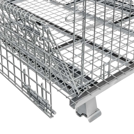 Pojemnik siatkowy gitterbox z kołami Mega-M 120x100x89 cm kosz metalowy składany