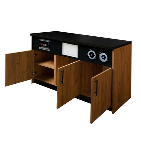 Szafka pod ekspres do kawy Mega-M moduł H-92 cm L-154 cm G-60 cm dąb kraft N