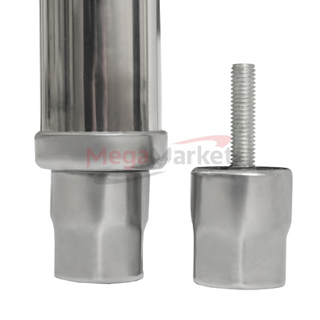 Stół gastronomiczny ze stali nierdzewnej przyścienny z półką i rantem Mega-M 80x70x85 cm