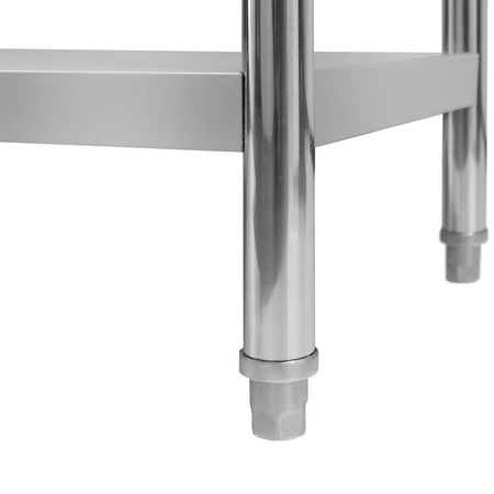 Regał ze stali nierdzewnej skręcany z 4 półkami Mega-M S-80 cm G-40 cm H-180 cm N