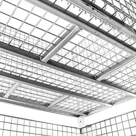 Pojemnik siatkowy gitterbox Mega-M 120x100x89 cm kosz metalowy składany