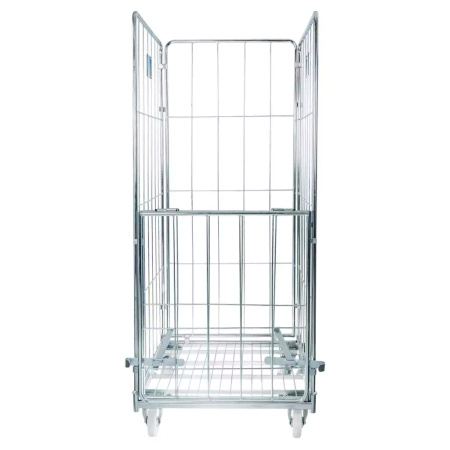 Rollkontener (rollcage, rollbox) wózek siatkowy pralniczy Mega-M Universal cztery ściany ocynkowany