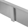 Półka wisząca pojedyńcza ze stali nierdzewnej Mega-M S-60 cm G-30 cm N
