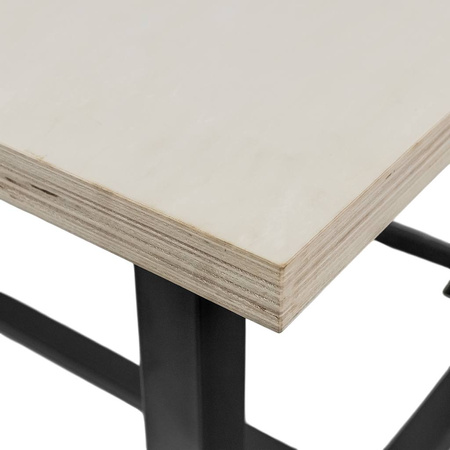Stół warsztatowy Mega-M S-150 cm + szafka 1 szuflada system 01 grafit/front szary N