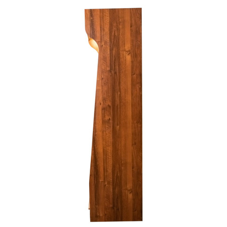 Regał na pieczywo H-200 cm L-60 cm G-50 cm plexi oświetlenie LED orzech ecco