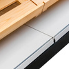 Regał na pieczywo z banerem półki drewniane Mega-M H-244 cm L-247,5 cm G-62 cm Dąb Barokowy Złoty K535 N