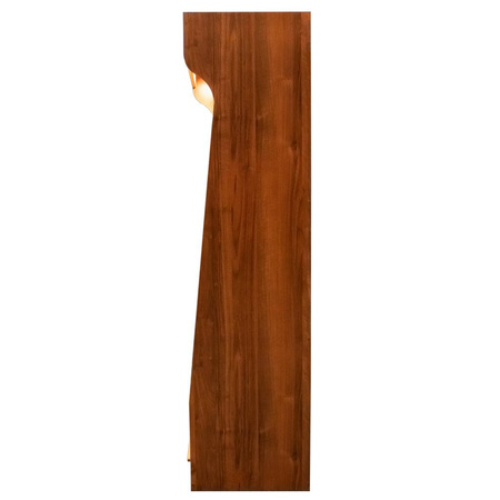 Regał na pieczywo Mega-M T H-200cm L-100cm G-50cm plexi oświetlenie LED orzech eco N