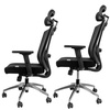 Fotel biurowy obrotowy FURVERO Zenith BA/A2D/L2D/H2D/S czarny spełnia wymogi BHP