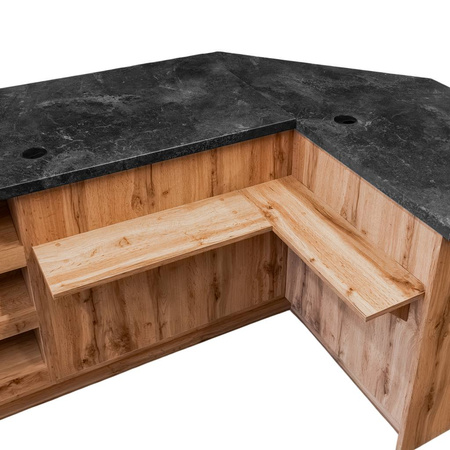 Lada sklepowa sprzedażowa impulsowa Mega-M H- 90 cm L- 310 cm G- 60 cm dąb wotan