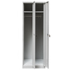 Szafka ubraniowa BHP Mega-M J-60 2 drzwiowa szara S-60 cm G-50 cm H-180 cm skręcana N