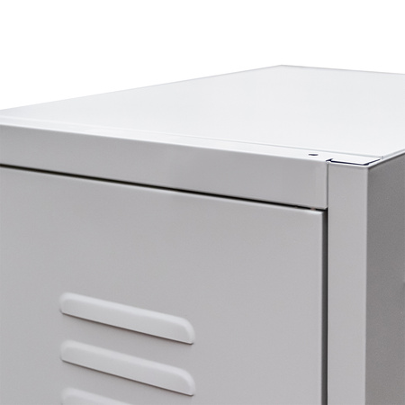 Szafka BHP ubraniowa Mega-M pracownicza 1-drzwiowa S-36 cm szara