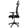 Fotel biurowy obrotowy FURVERO Norma BP/A1D/L1D/H1D czarny spełnia wymogi BHP