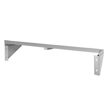 Półka wisząca pojedyńcza ze stali nierdzewnej Mega-M S-150 cm G-30 cm N