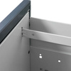 Szafka metalowa na dokumenty FURVERO W4S S/G kartotekowa 4 szuflady S-45 cm szara grafitowy front