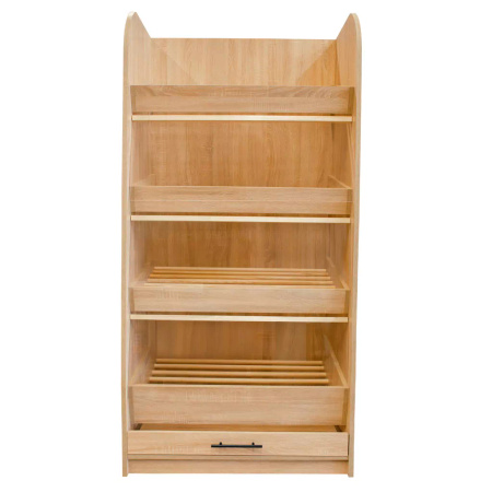 Regał na pieczywo Mega-M H-180 cm L-90 cm G-60 cm dąb sonoma