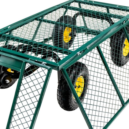 Wózek ogrodowy transportowy składany 102 cm x 52 cm x 105 cm 500kg N