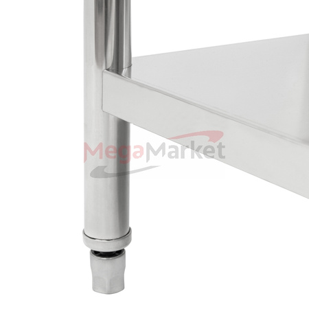 Stół gastronomiczny Mega-M 180x60 /2PÓŁKI/1R/ N