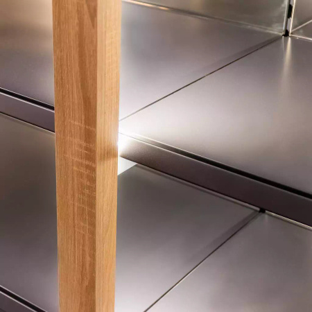 Regał na alkohol Mega-M H-248 cm L-207.5 cm G-72 cm dąb sonoma