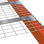 Półka siatkowa do regału paletowego Mega-M 3 Omegi Slim 300 kg