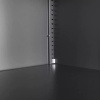Szafa biurowa metalowa Mega-M WENUS W-07 na dokumenty przeszklone drzwi grafitowa / szary front S- 90 cm G- 40 cm H-185 cm skręcana N