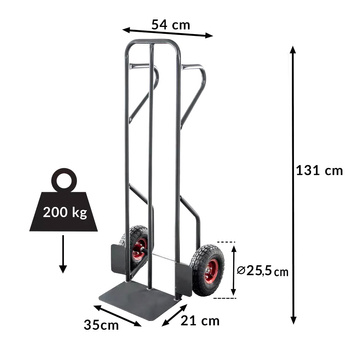 Wózek transportowy magazynowy młynarka taczkowy Mega-M TM220