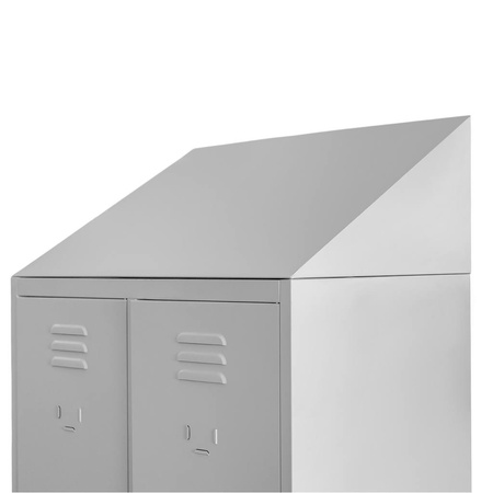 Daszek skośny do szafki BHP 80 Mega-M szary 80x50x20 cm