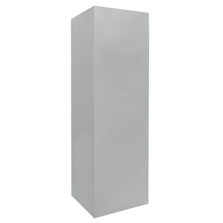 Szafa gospodarcza socjalna Mega-M 1-drzwiowa z półkami S-50 cm szara