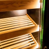 Regał na pieczywo Mega-M moduł z szybą LED H-205 cm L-100 cm G-58 cm czarny / dąb kraft N