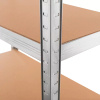 Regał magazynowy Mega-M Basic H-205 cm L-100 cm G-40 cm 5 półek z MDF 4 mm (175kg) ocynk N