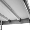 Stół ze stali nierdzewnej przyścienny z 2-ma półkami Mega-M S-120 cm G-70 cm H-85 cm N