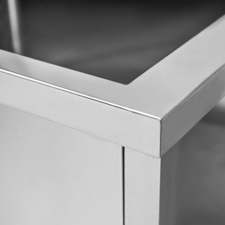 Basen gastronomiczny spawany jednokomorowy niski Mega-M 70x60x50 cm stal nierdzewna